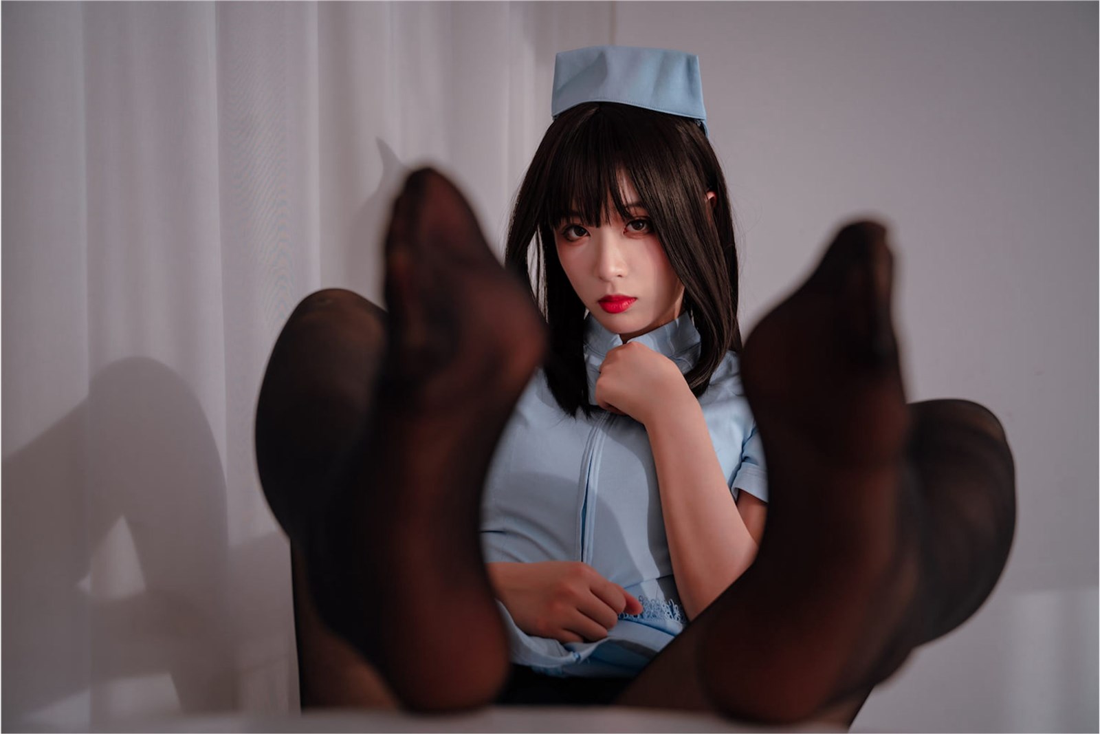 Xuan Xiao school sister - blue nurse(45)